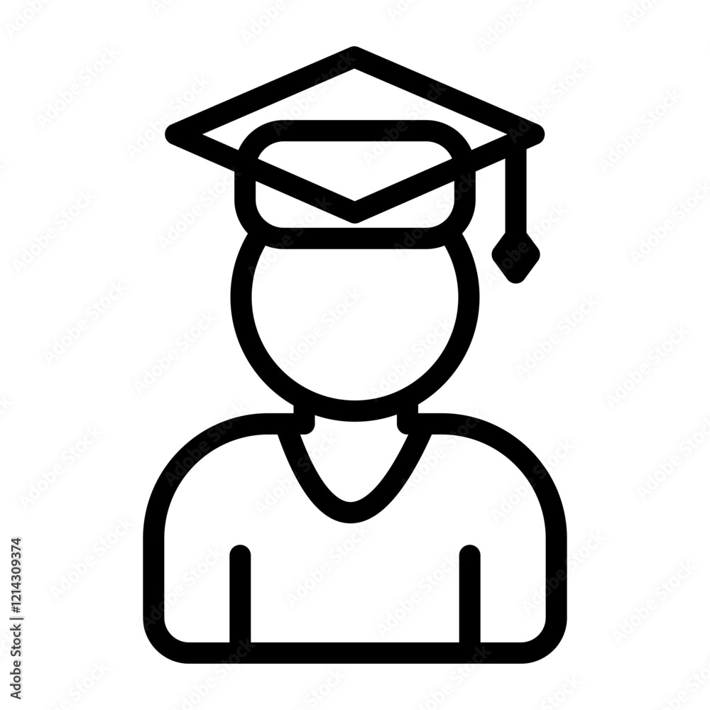 Professor Vector Design Icon Style Professor Vector Design Icon Style