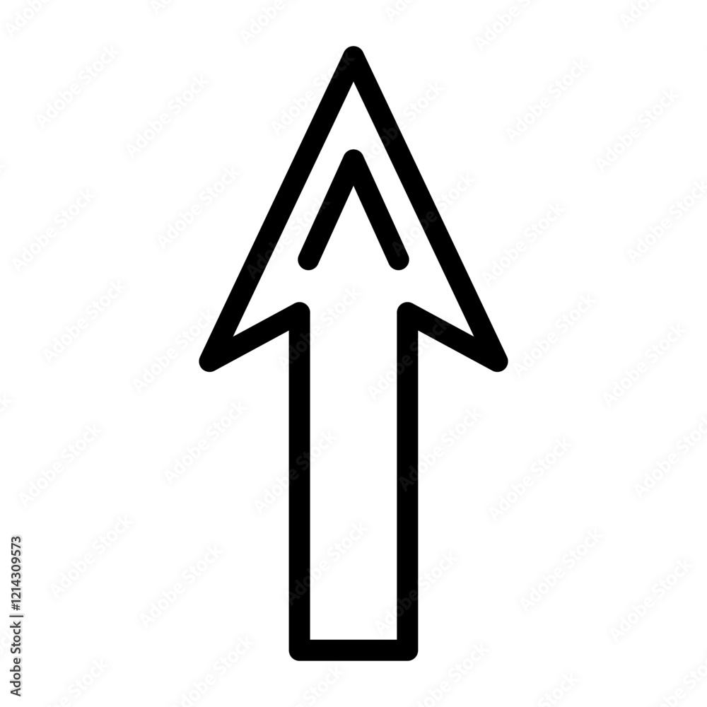 Up Arrow Vector Design Icon Style Up Arrow Vector Design Icon Style