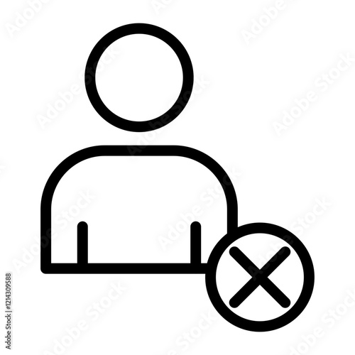 Rejected Vector Design Icon Style