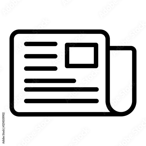 Newspaper Vector Design Icon Style