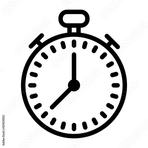 Stopwatch Vector Design Icon Style