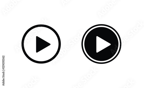 Play Button Icon Stock Illustration