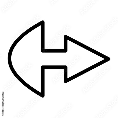 Right Arrow Vector Design Icon Style