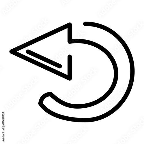 Undo Vector Design Icon Style