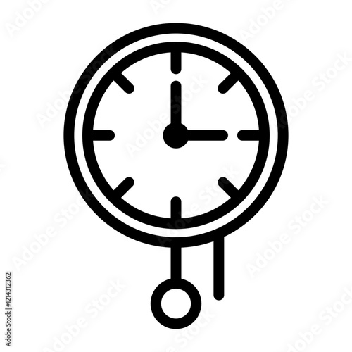 Wall Clock Vector Design Icon Style