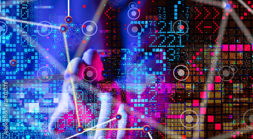 Neural network 3D illustrat...