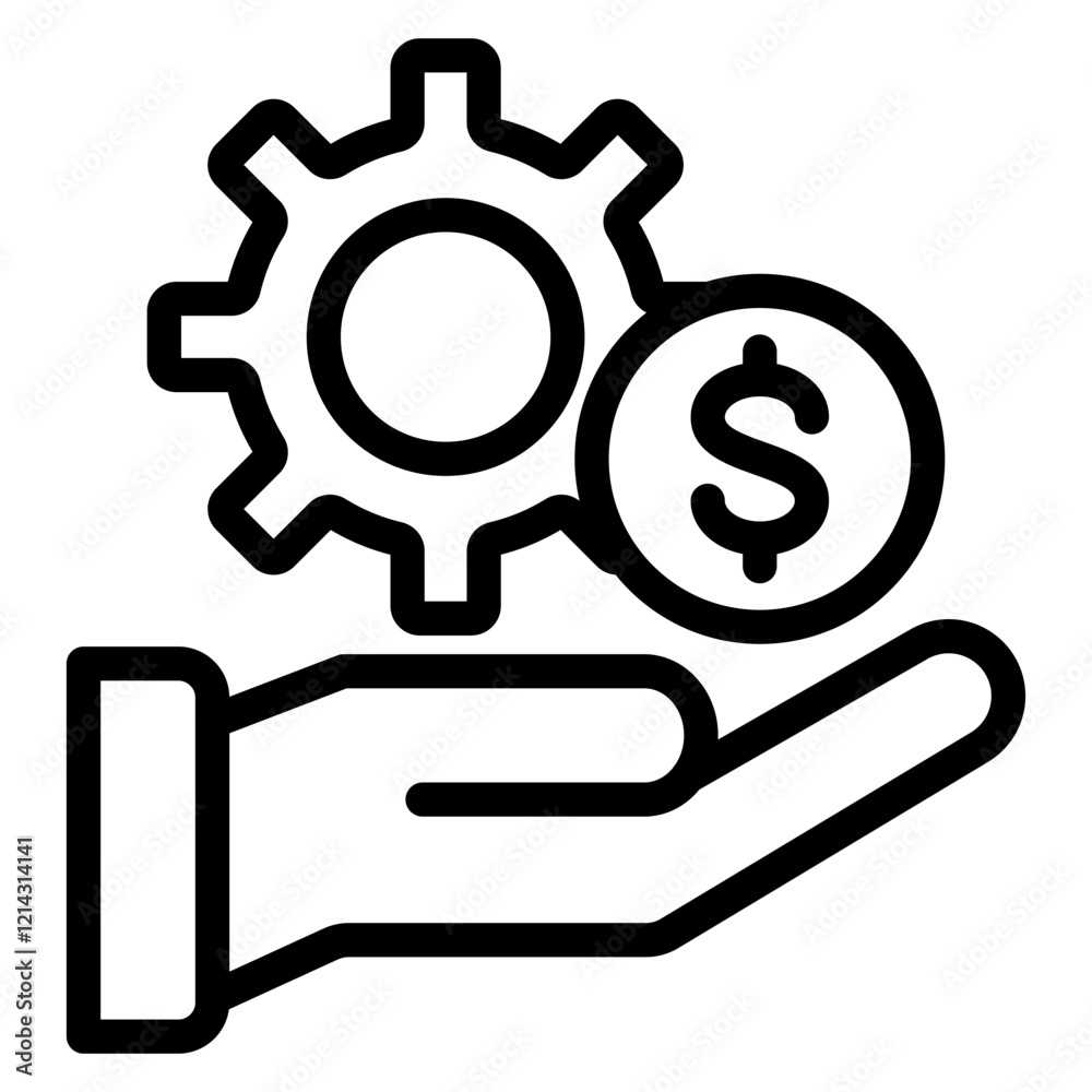 Money Management Vector Design Icon Style Money Management Vector Design Icon Style
