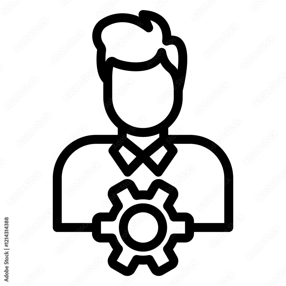 Management Vector Design Icon Style Management Vector Design Icon Style