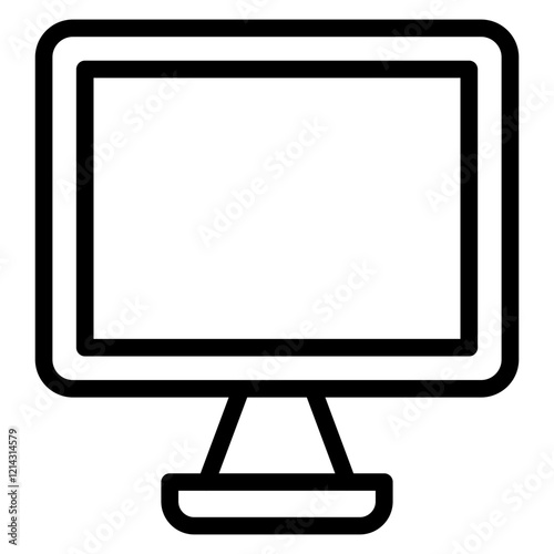 Monitor Vector Design Icon Style