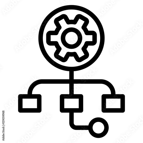 Workflow Vector Design Icon Style