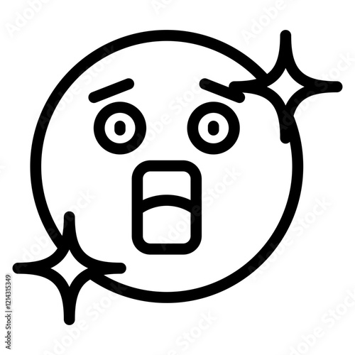 Shocked Vector Design Icon Style