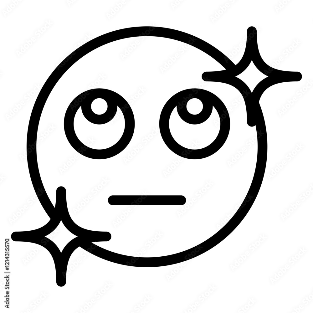 Rolling Eyes Vector Design Icon Style Rolling Eyes Vector Design Icon Style