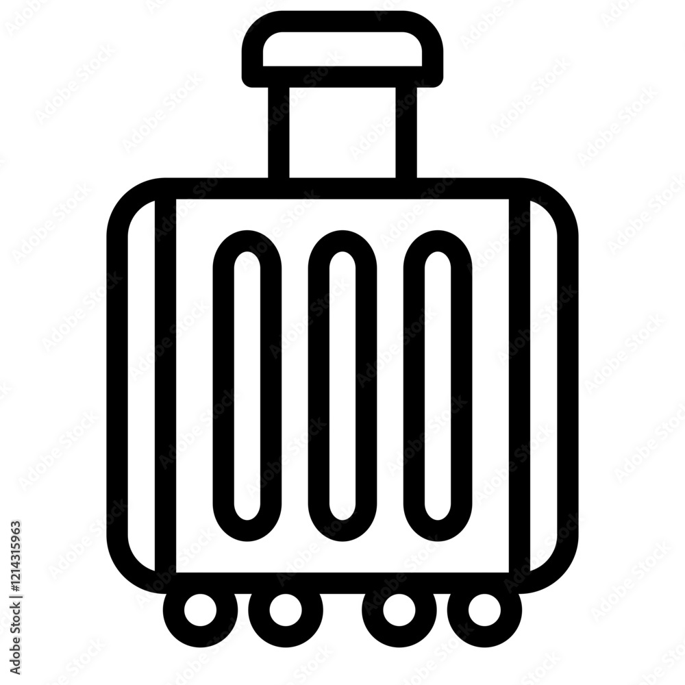 Obraz premium Luggage Vector Design Icon Style