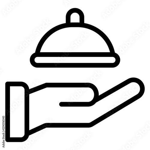 Room service Vector Design Icon Style