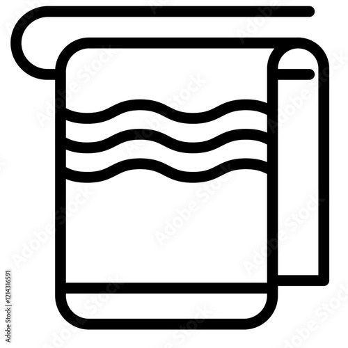 Towel Vector Design Icon Style
