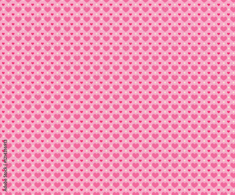 Valentine's Day Seamless Patterns; Pink background Valentine's Day Seamless Patterns; Pink background
