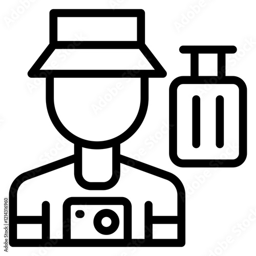 Tourist Vector Design Icon Style