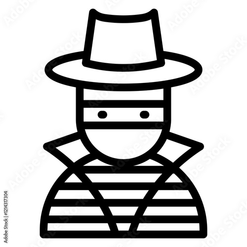 Thief Vector Design Icon Style