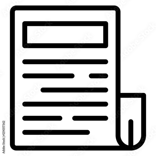 Newspaper Vector Design Icon Style