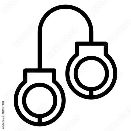 Handcuffs Vector Design Icon Style