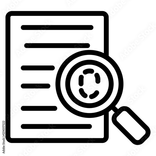 Evidence Vector Design Icon Style