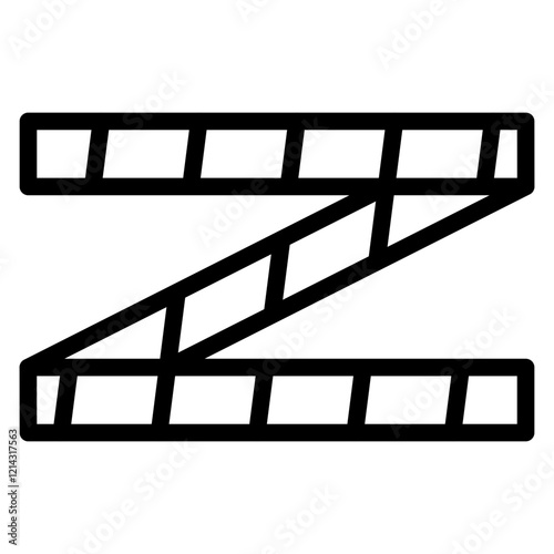Police Line Vector Design Icon Style