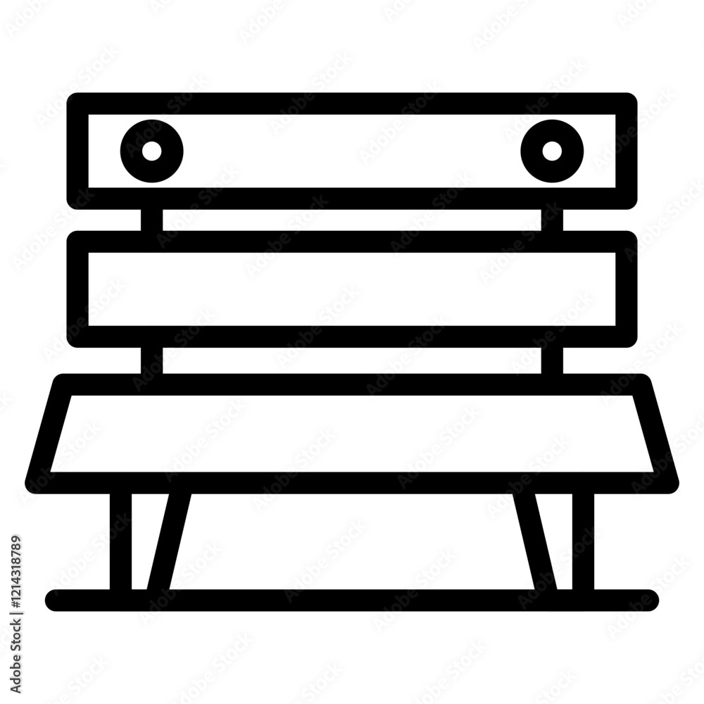 Bench Vector Design Icon Style Bench Vector Design Icon Style