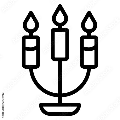 Candlestick Vector Design Icon Style