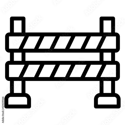 Barrier Vector Design Icon Style