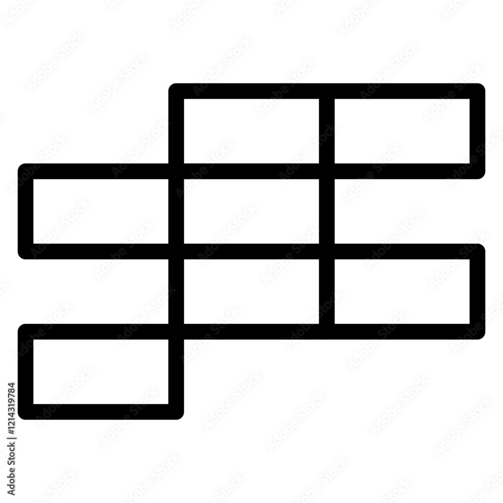 Brick Vector Design Icon Style Brick Vector Design Icon Style