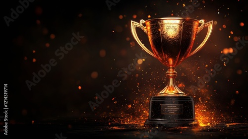A cup on the dark background