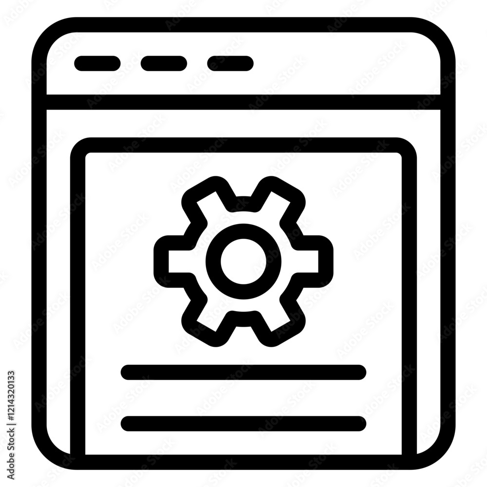 Web Optimization Vector Design Icon Style Web Optimization Vector Design Icon Style
