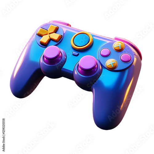 Obraz na płótnie Video Game Controller 3d cartoon style illustration