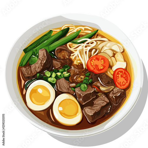 Traditional Filipino Nilagang Baka Illustration