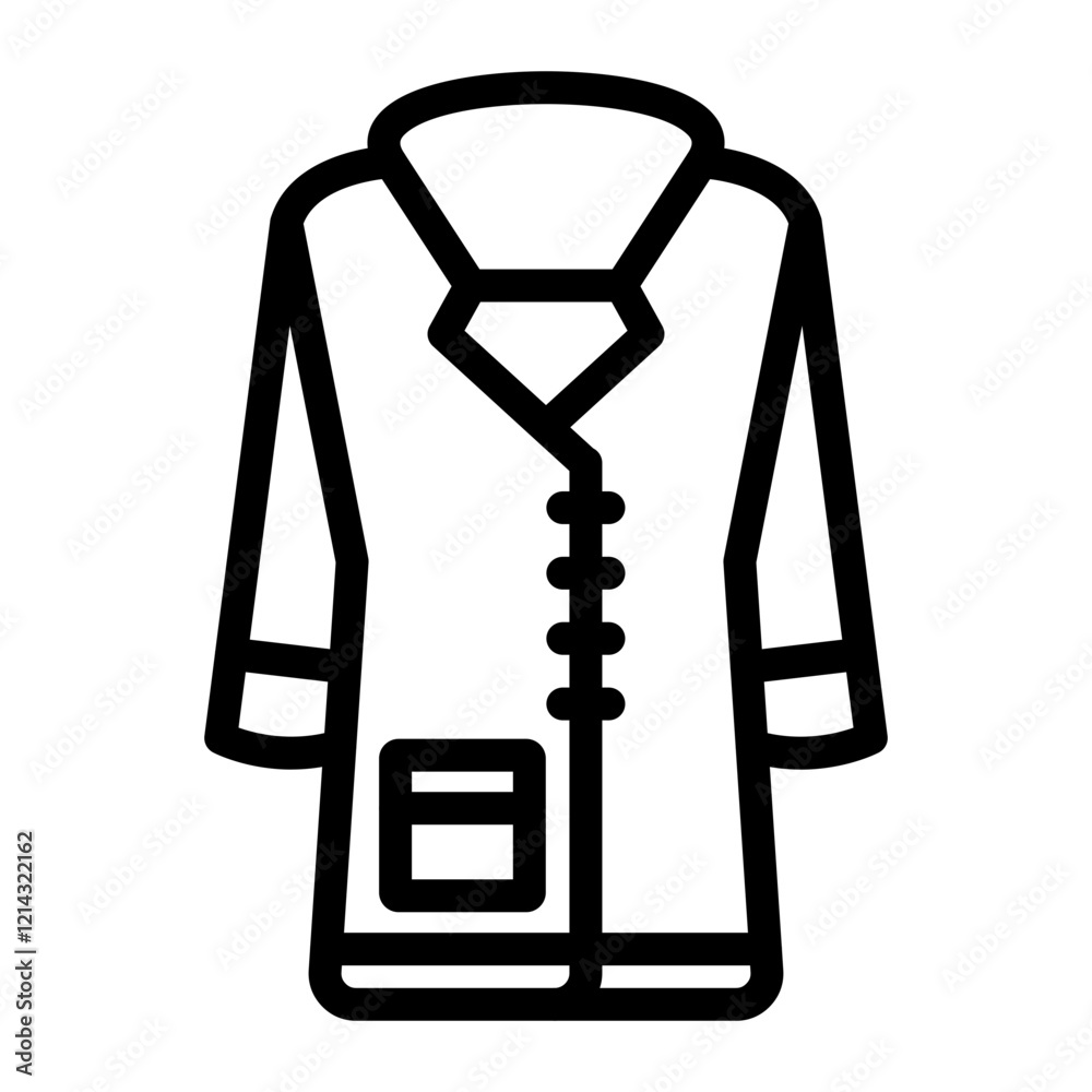 Winter Coat Vector Design Icon Style Winter Coat Vector Design Icon Style