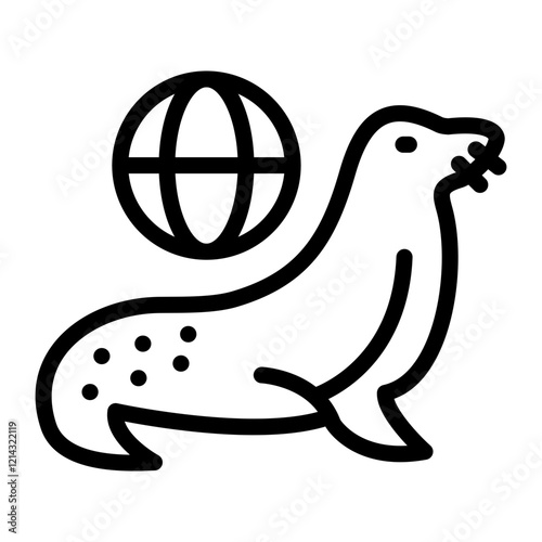 Seal Vector Design Icon Style