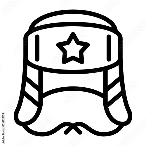 Earflaps Vector Design Icon Style