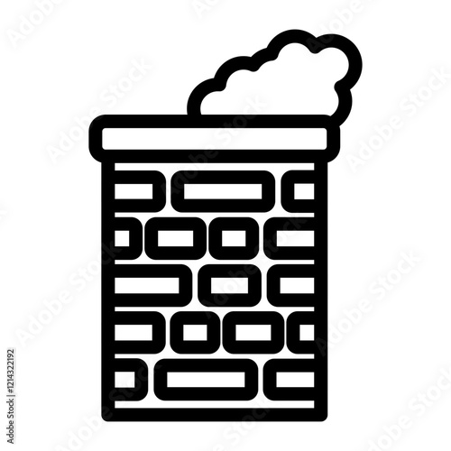 Chimney Vector Design Icon Style