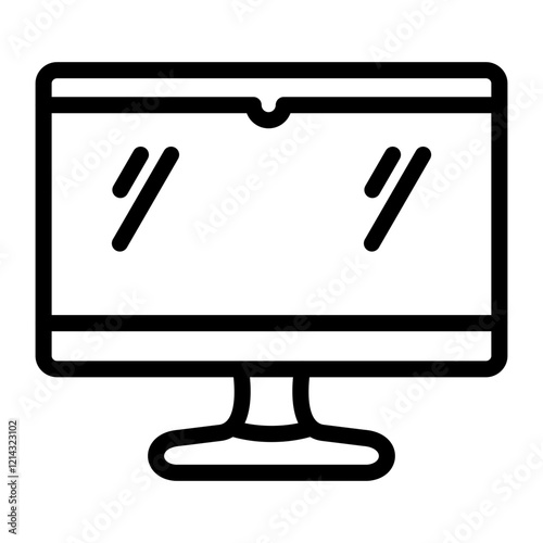 Lcd Vector Design Icon Style