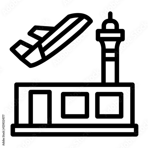 Airport Vector Design Icon Style