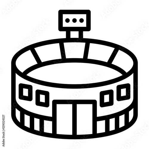 Stadium Vector Design Icon Style