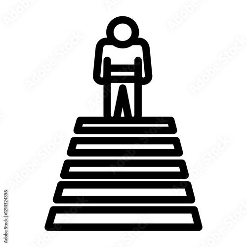 Pedestrian Vector Design Icon Style