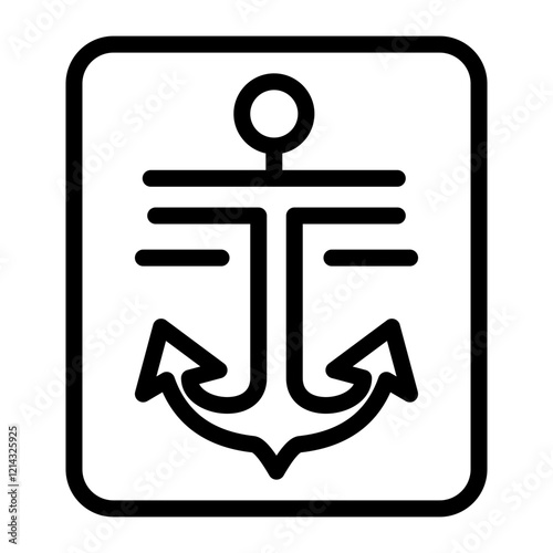 Anchor Text Vector Design Icon Style