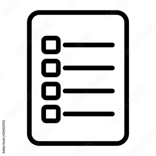 Task List Vector Design Icon Style