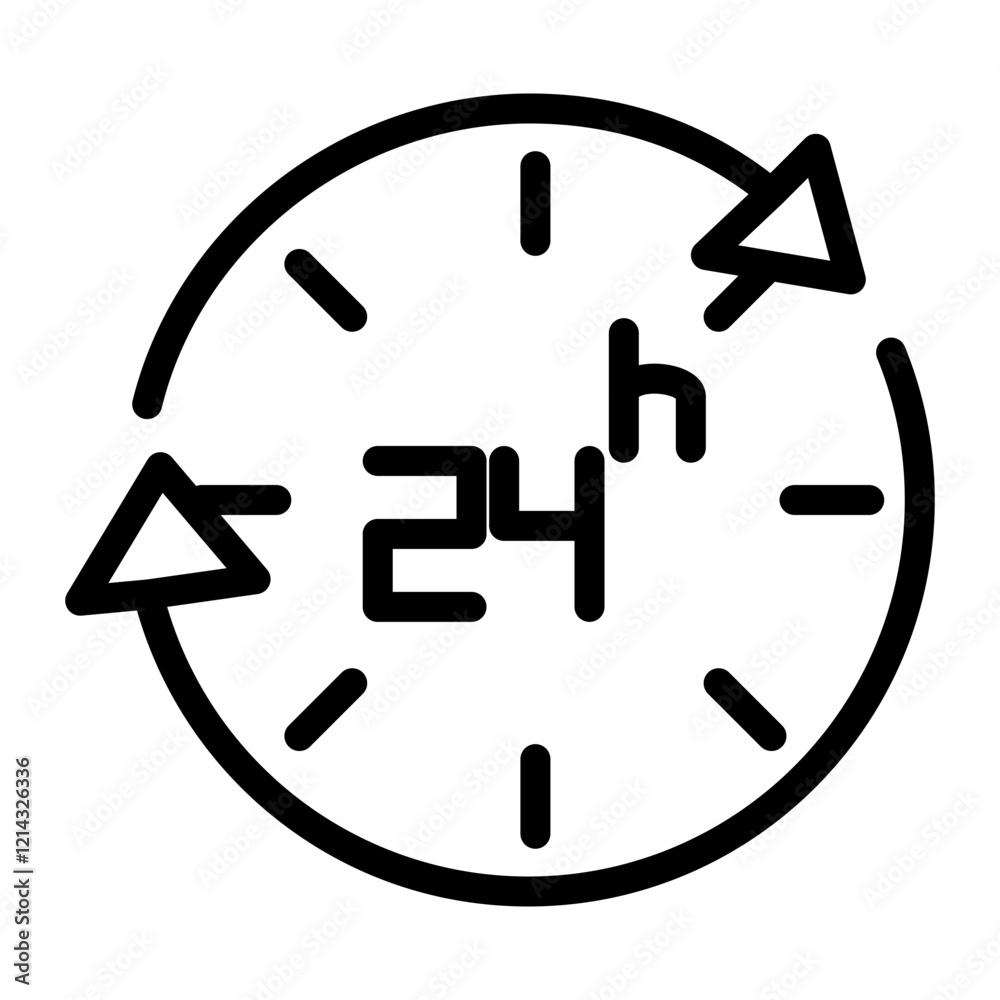 Hours Vector Design Icon Style Hours Vector Design Icon Style