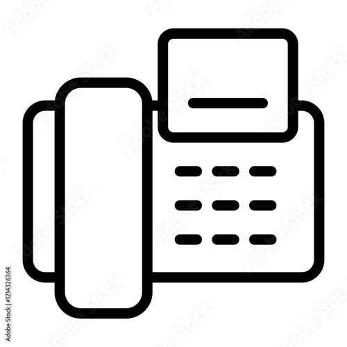 Fax Vector Design Icon Style
