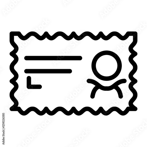 Post Stamp Vector Design Icon Style