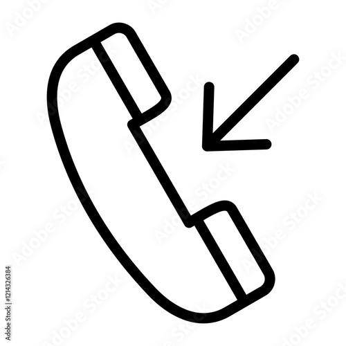 Incoming Call Vector Design Icon Style