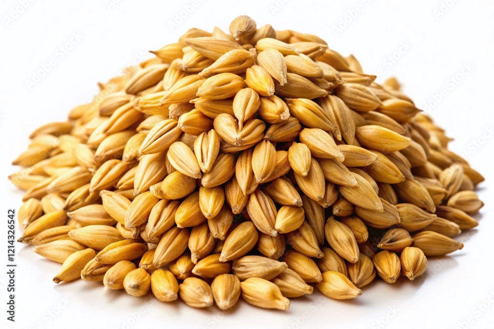Golden Barley Grains Close-Up: High-Resolution Stock Photo of Natural Texture and Color Golden Barley Grains Close-Up: High-Resolution Stock Photo of Natural Texture and Color