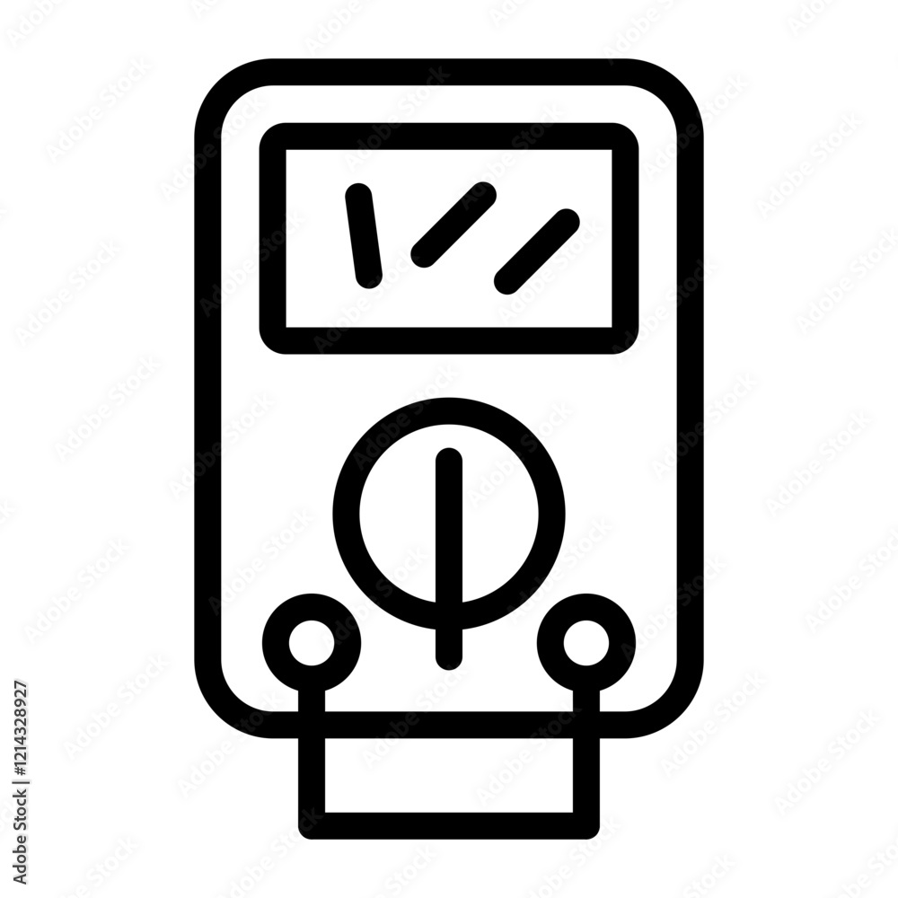 Voltmeter Vector Design Icon Style Voltmeter Vector Design Icon Style